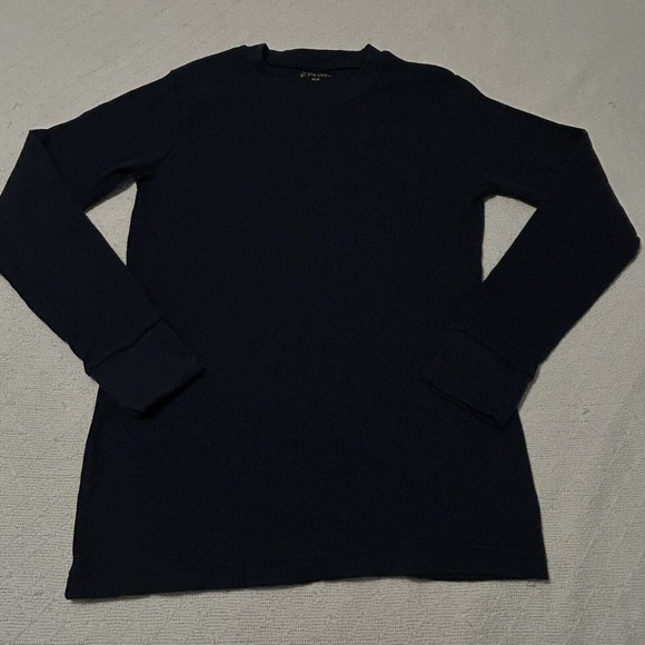JMR USA Other - JMR USA Thermal Shirt Mens Medium Navy Blue Waffle Long Sleeve Pullover